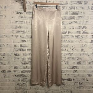 Zara Wide Leg Satin Trousers NWT